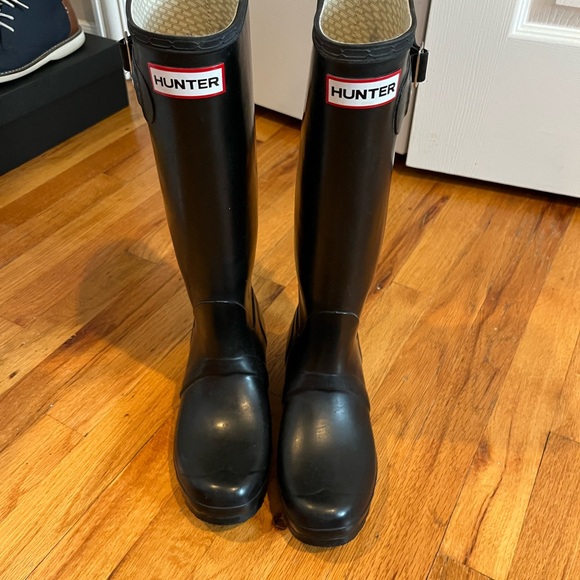 EXCELLENT used condition HUNTER Tall BOOTS black size EU 37 - Picture 2 of 2